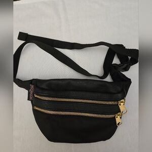🧨 Jansport Hippyland Faux Leather Waist Bag Fanny Pack Pouch Crossbody Like New